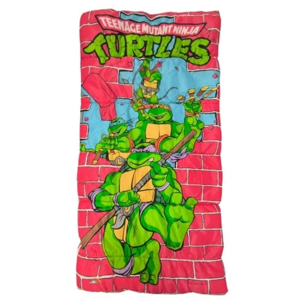 1991 ERO Mirage Studios TMNT Teenage Mutant Ninja Turtles Sleeping Bag Cover 55